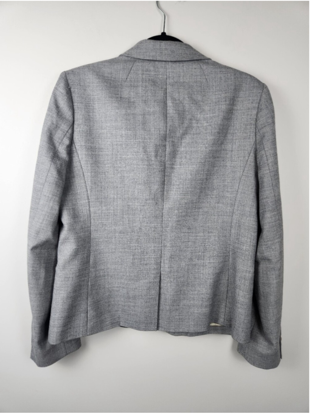 J Crew Lightweight Wool Blend Gray Two Button Blazer Size 12 Prep Preppy Office - Picture 3 of 16